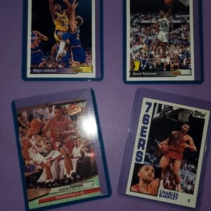 Topps Basketball Legends Art Prints - Blue and White